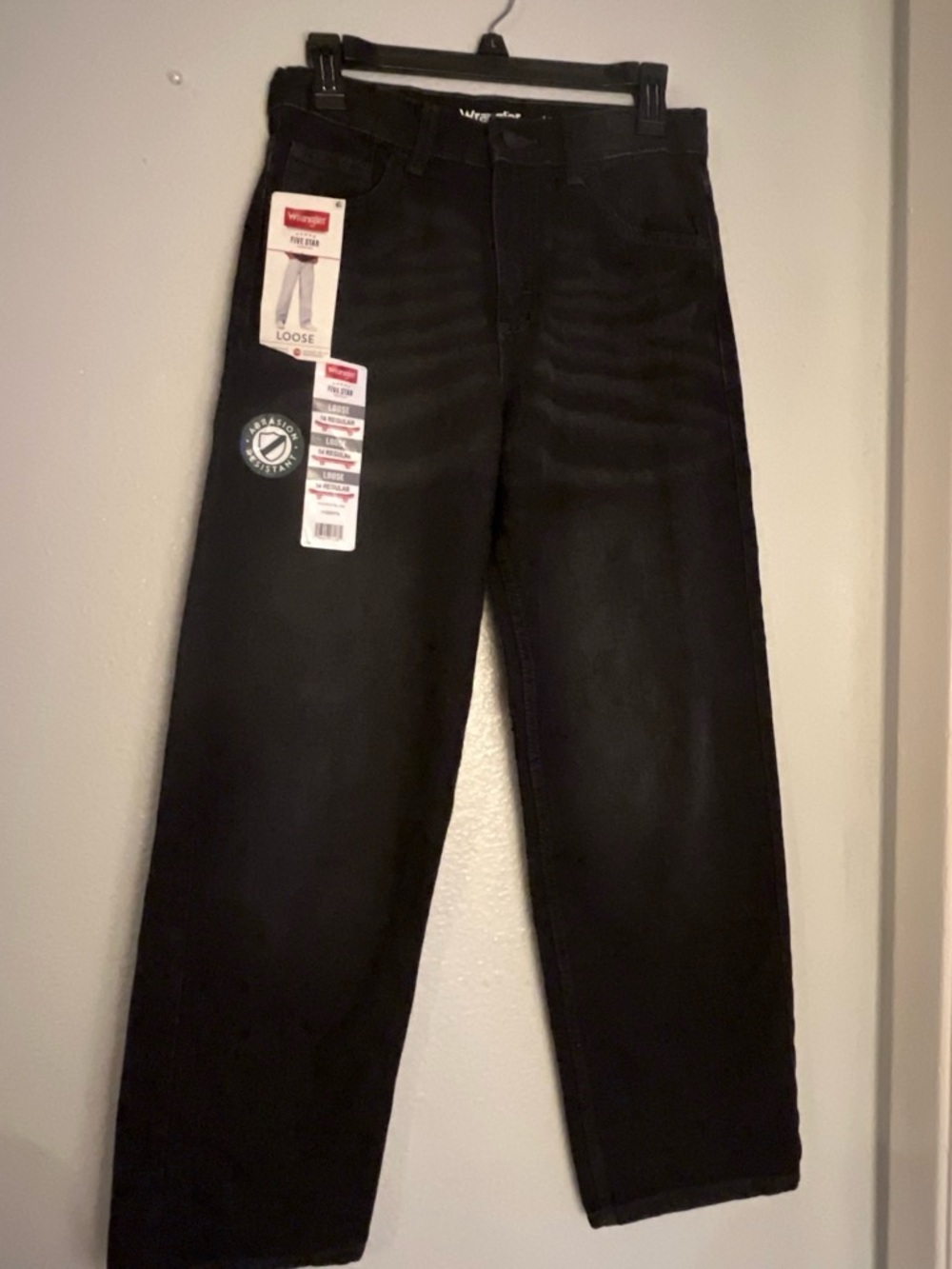 Wrangler Women’s Black Loose Straight Jeans